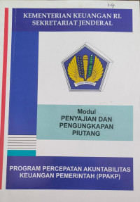 Image of MODUL - PENYAJIAN DAN PENGUNGKAPAN PIUTANG