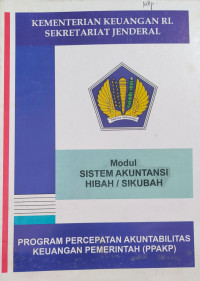 Image of MODUL - SISTEM AKUNTANSI HIBAH / SIKUBAH