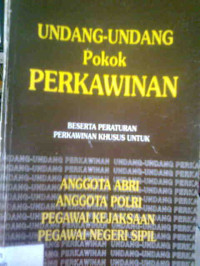 Image of Undang-undang pokok perkawinan /
