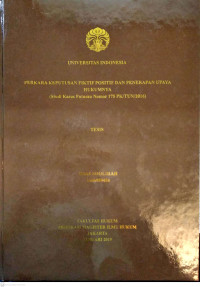 Image of Perkara keputusan fiktif positif dan penerapan upaya hukumnya (studi kasus putusan nomor 175 PK/TUN/2016)