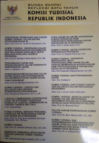 Image of Bunga rampai refleksi satu tahun Komisi Yudisial Republik Indonesia
