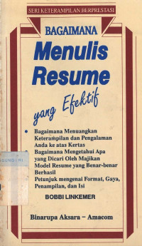 Image of Bagaimana menulis reusme yang efektif