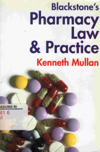 Image of Blackstone`s Pharmacy Law & Practice