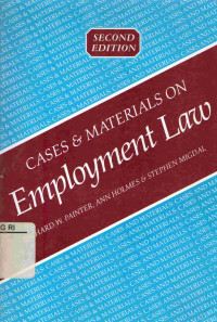 Image of Cases & Materials On Employment Law