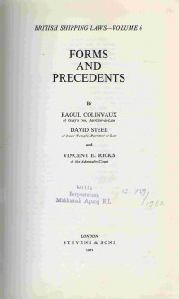 Image of Forms and Precendents