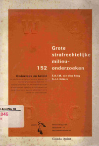 Image of Grote strafrechtelijke Milieu-Onderzoeken
