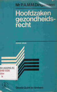 Image of Hoofdzaken Gezondheids - recht