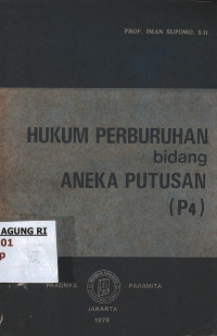 Image of Hukum Perburuhan bidang Aneka Putusan (P4)