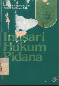 Image of Intisari hukum pidana