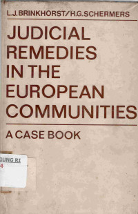 Image of Judicial Remedies in the European Communities : A Case Book