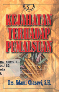 Image of Kejahatan terhadap Pemalsuan