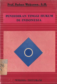 Image of Pendidikan tinggi hukum di Indonesia
