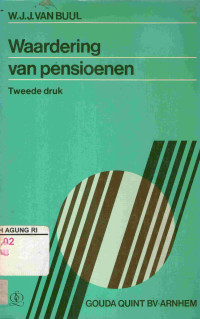 Image of Waardering van pensioenen.