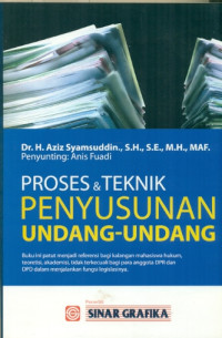 Image of Proses dan Teknik Penyusustan Undang-undang